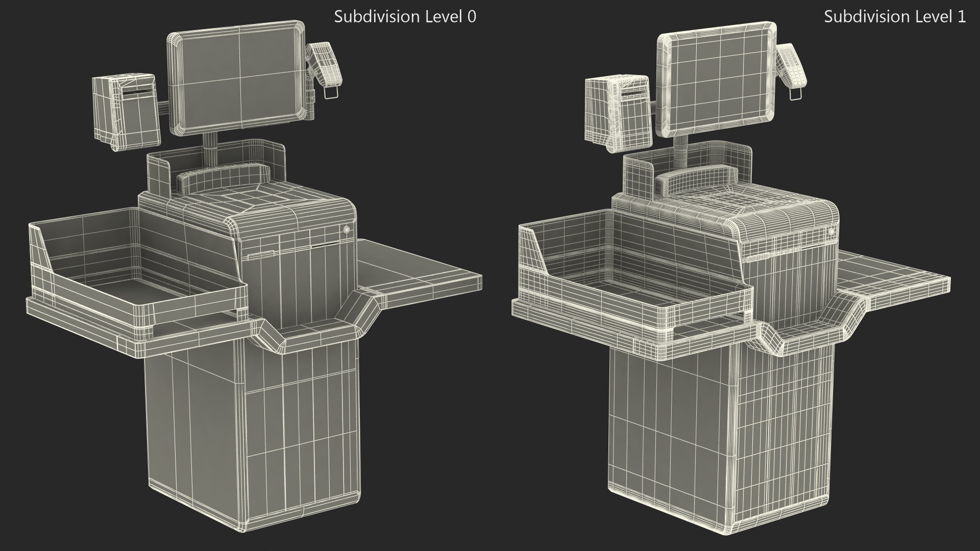 3D Self Checkout Machine StrongPoint model