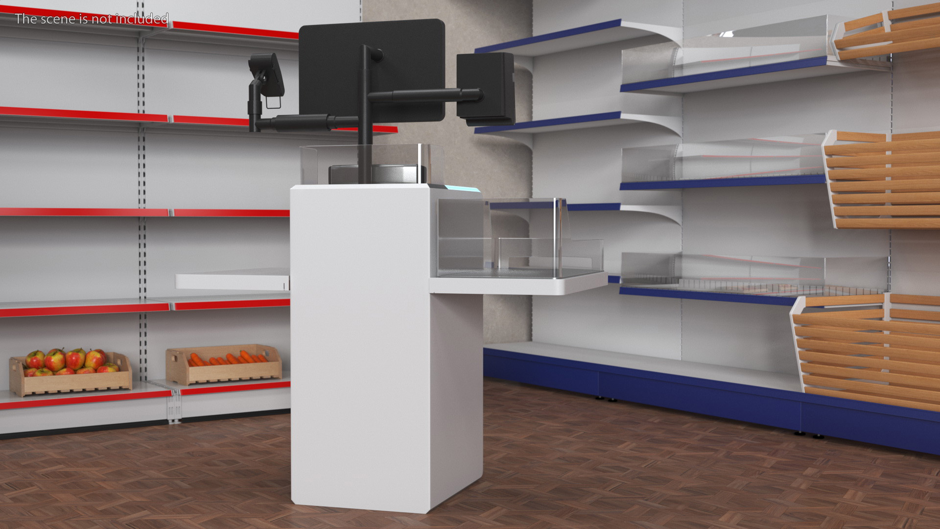 3D Self Checkout Machine StrongPoint model