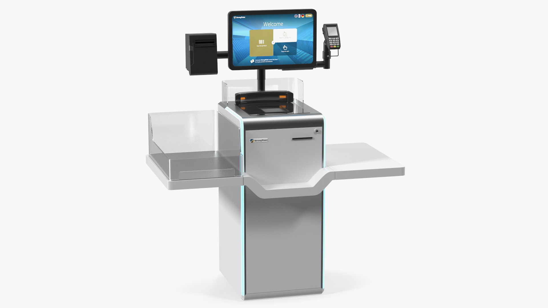 3D Self Checkout Machine StrongPoint model