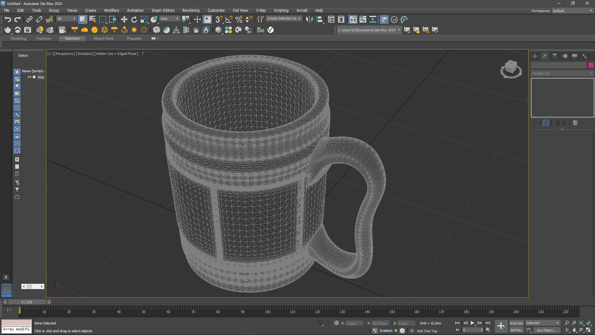 3D Wooden Beer Mug for 3D Print model