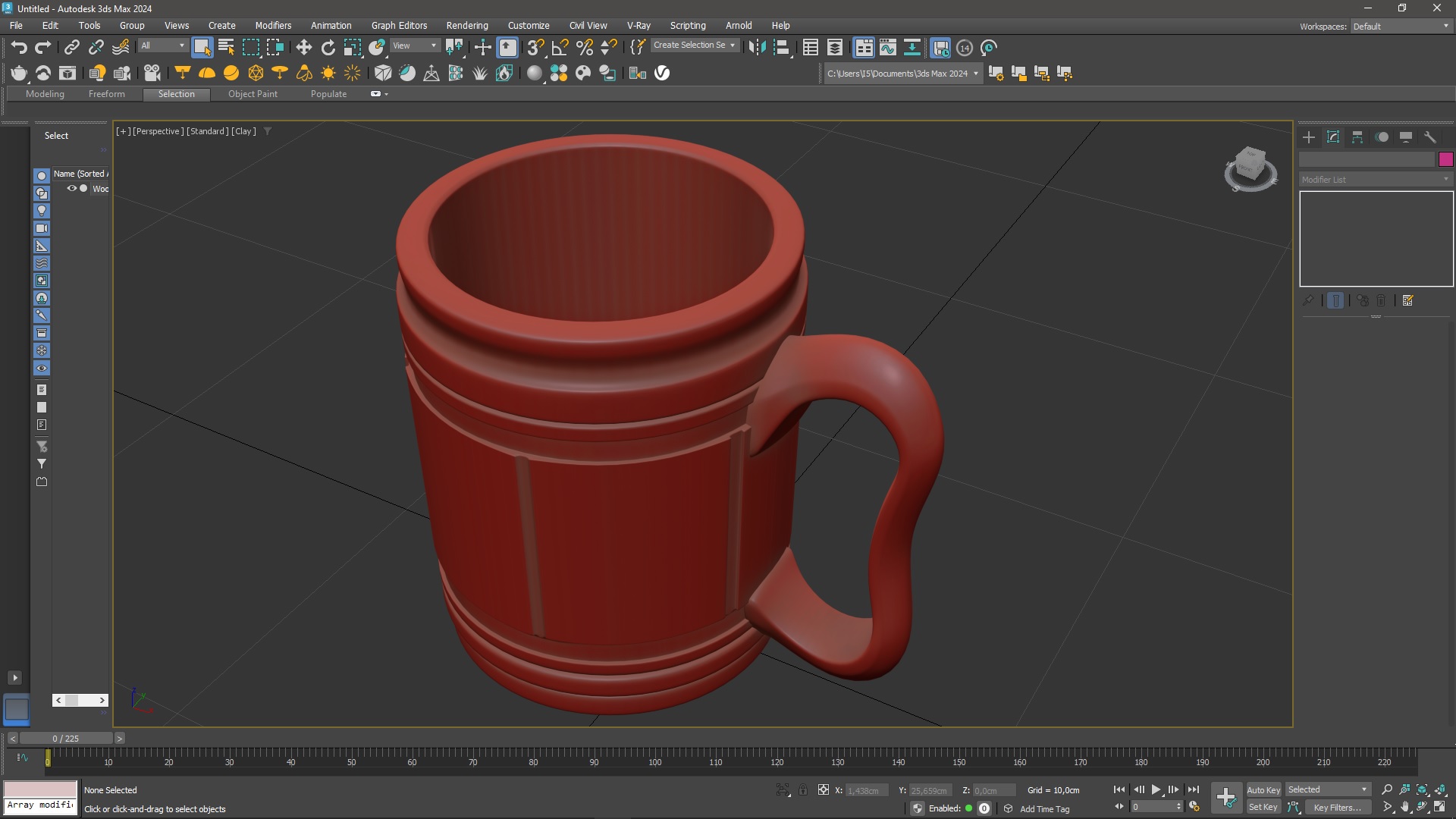 3D Wooden Beer Mug for 3D Print model