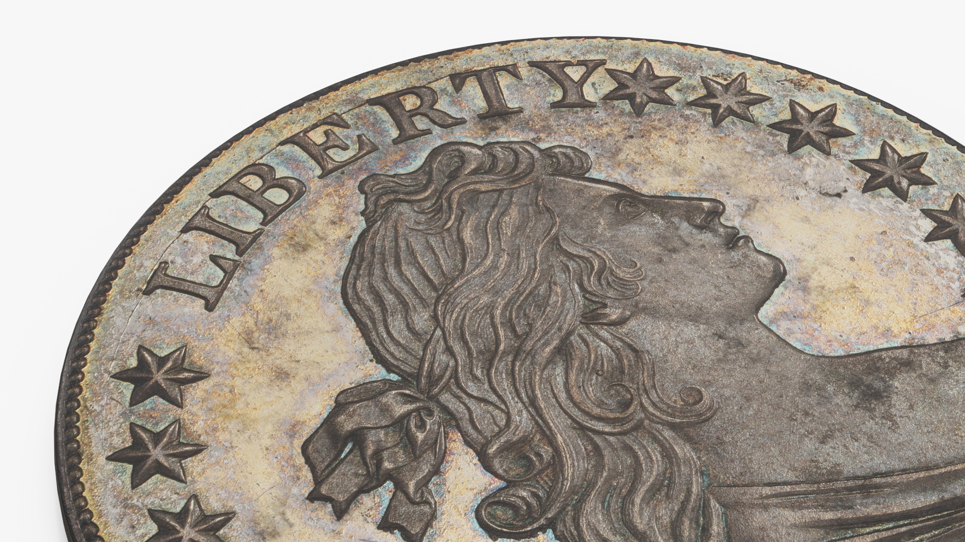 Vintage Draped Bust Liberty Dollar 1804 Silver - view 4