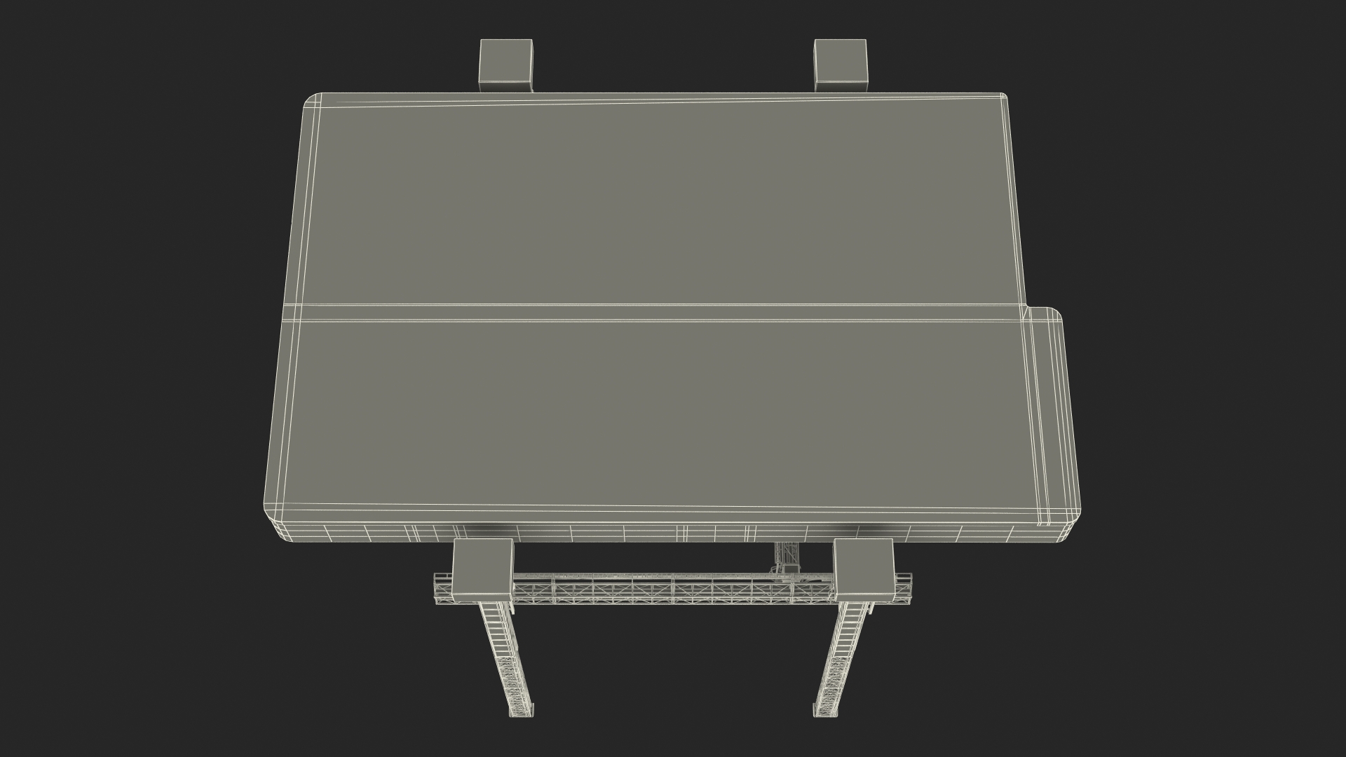 3D Construction 3D Printer at Work on Building Site model