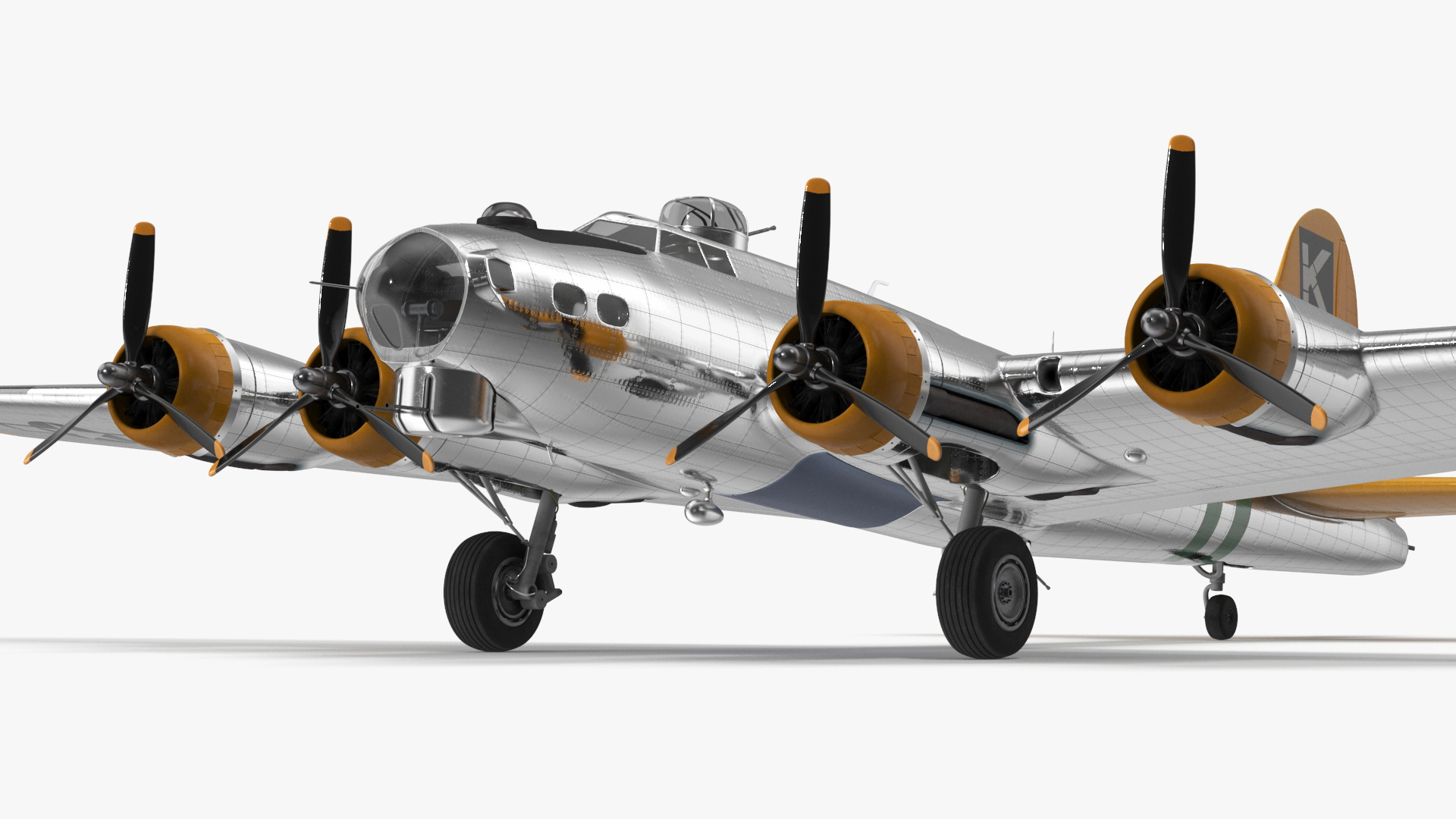 3D model Military Bomber B-17