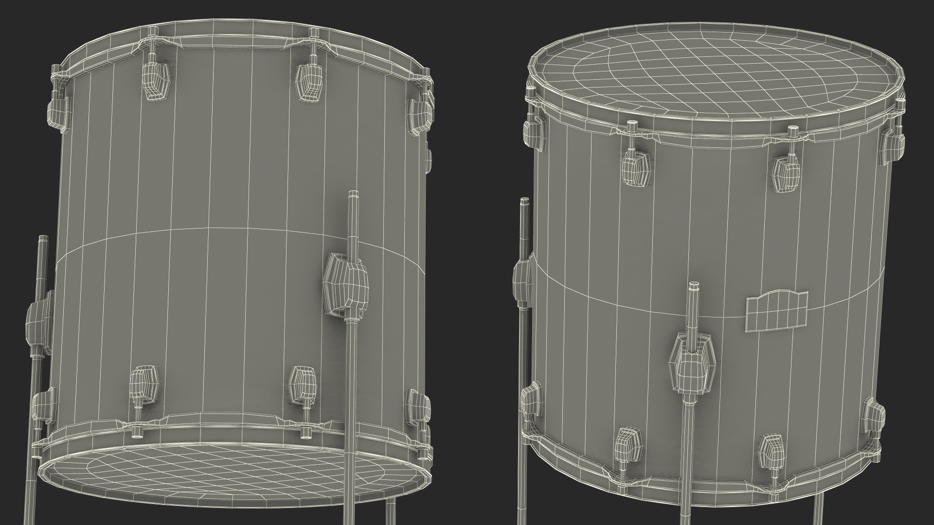 Floor Tom Drum 3D model
