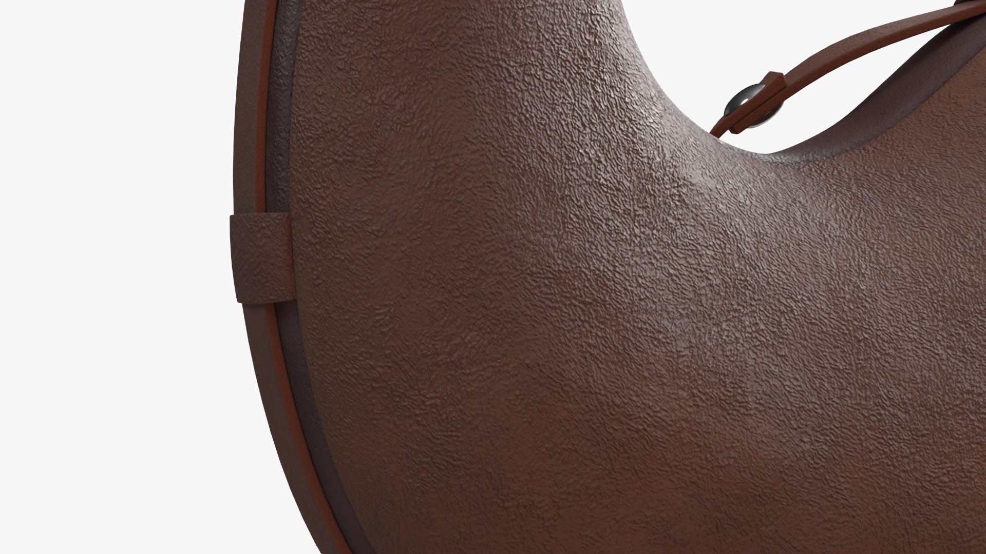 Leather Wineskin Brown 3D
