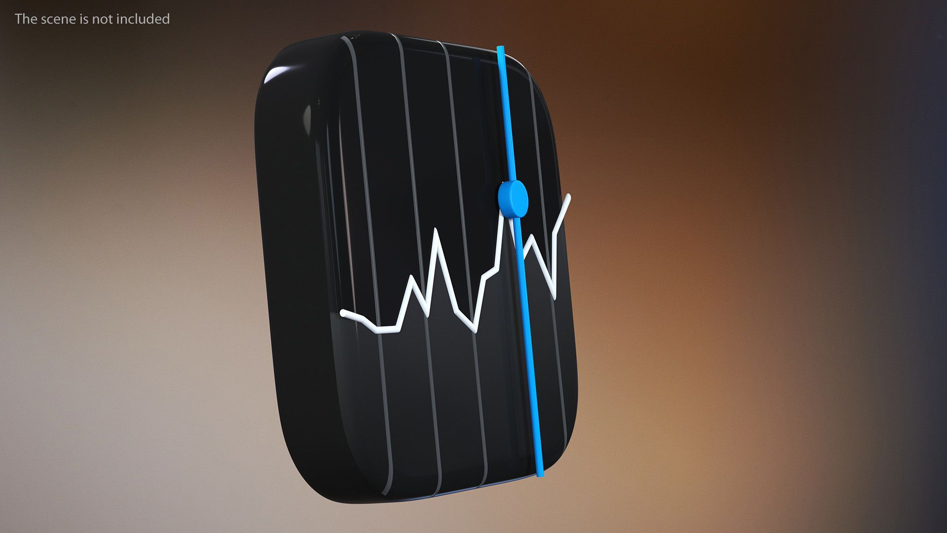 iPhone iOS Stocks Icon 3D