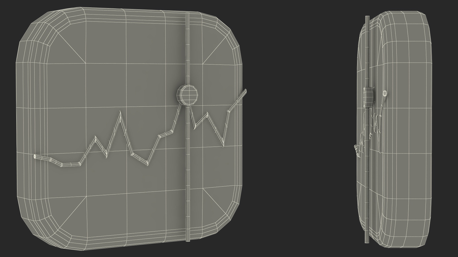 iPhone iOS Stocks Icon 3D
