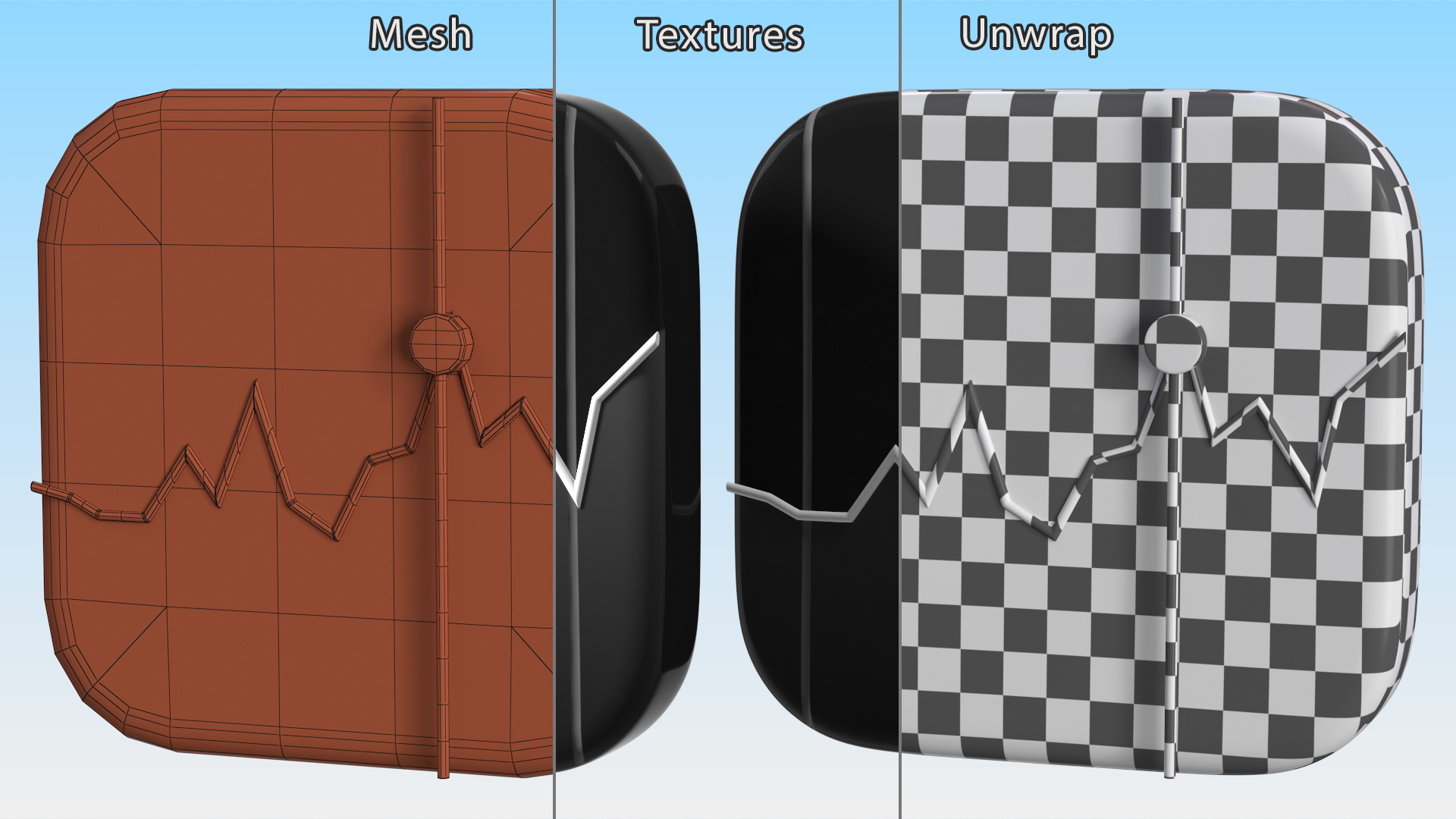 iPhone iOS Stocks Icon 3D