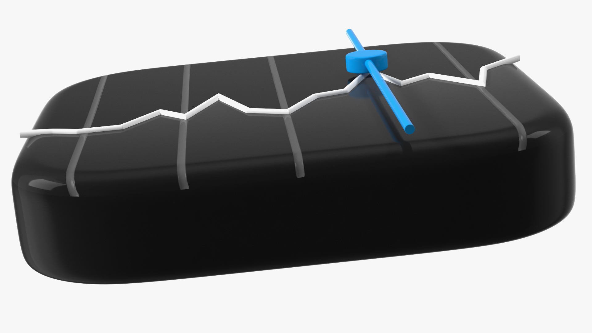 iPhone iOS Stocks Icon 3D