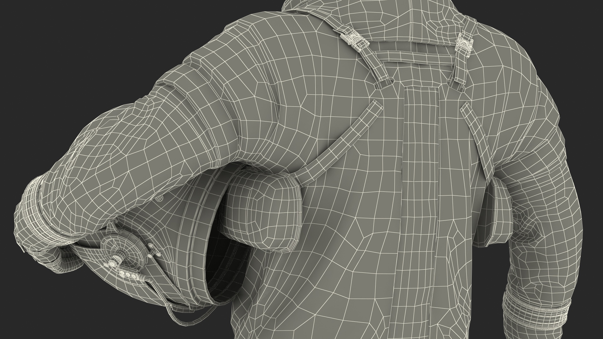 Astronaut in Orion Crew Survival System Spacesuit 3D model