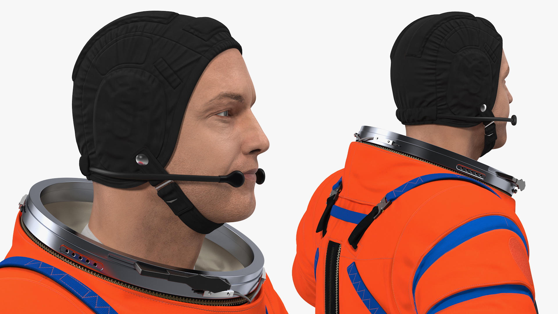 Astronaut in Orion Crew Survival System Spacesuit 3D model