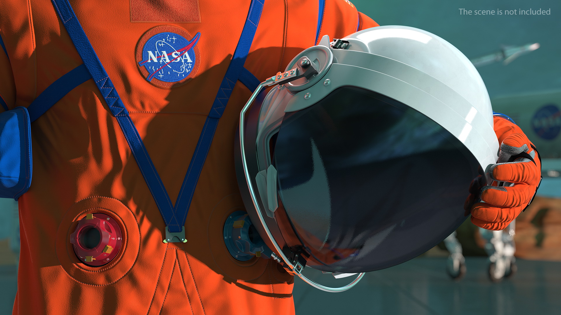Astronaut in Orion Crew Survival System Spacesuit 3D model