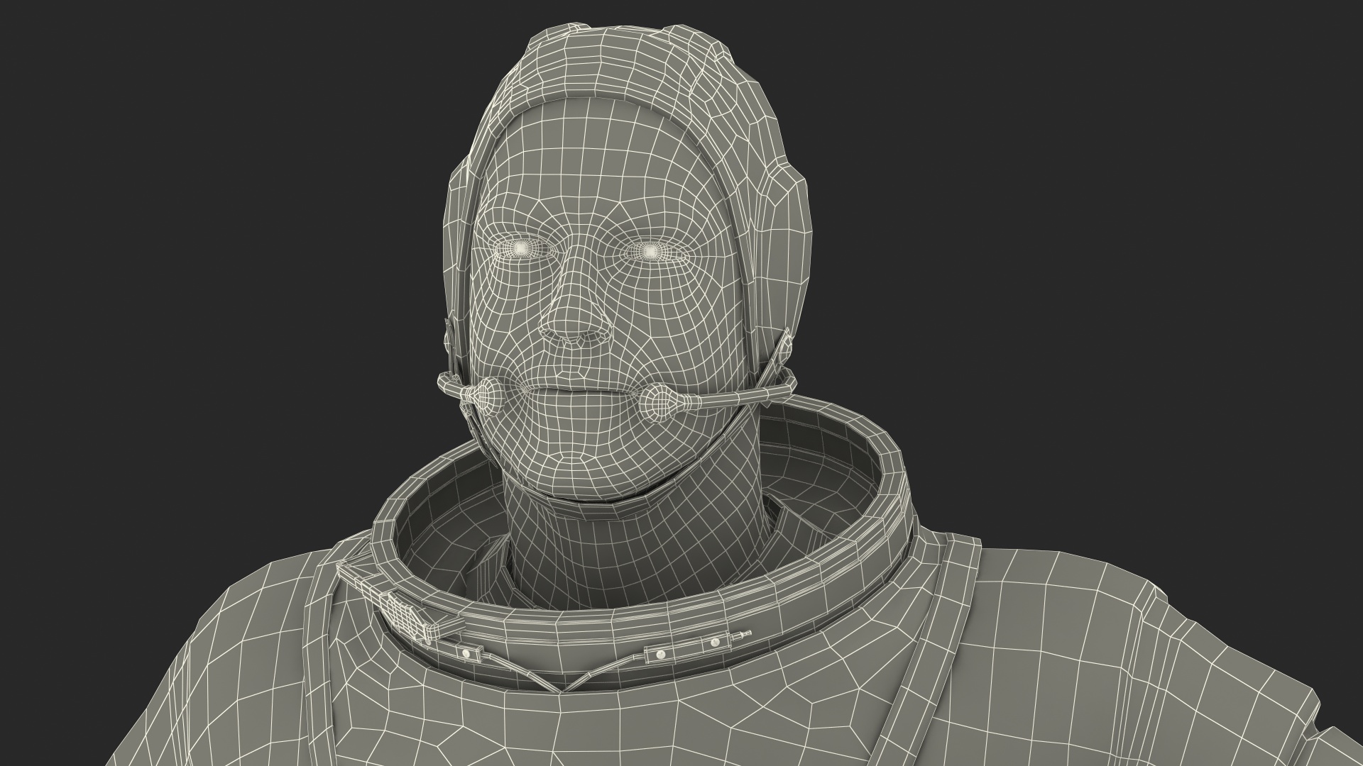 Astronaut in Orion Crew Survival System Spacesuit 3D model