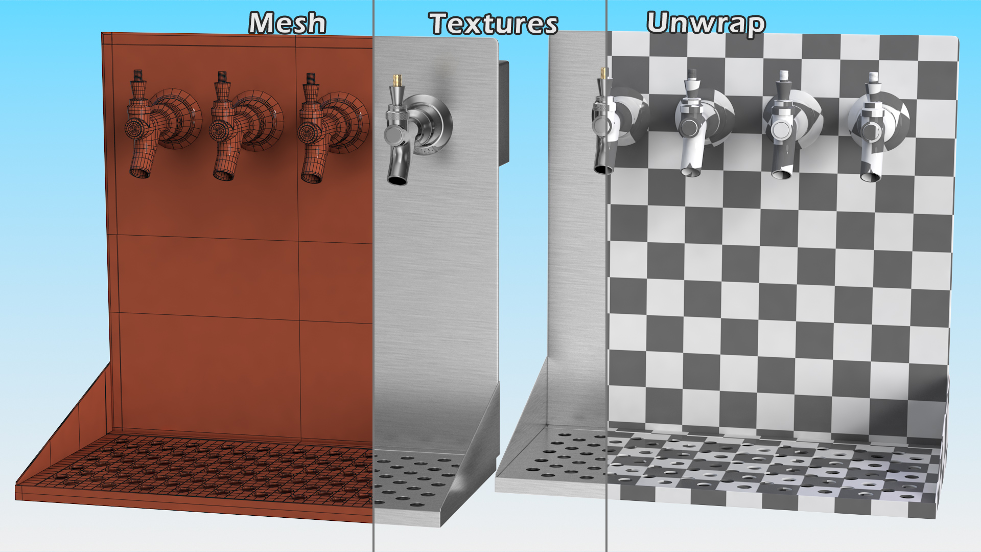 3D model Wall Mount Beer Dispenser