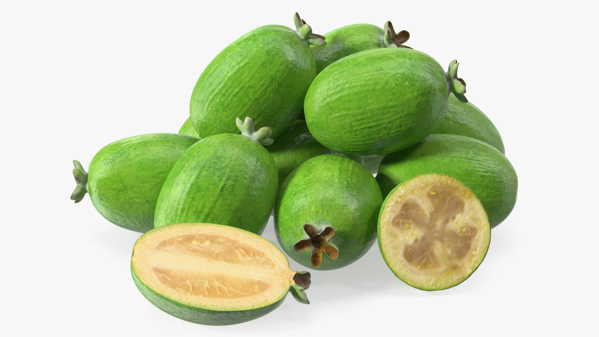 Heap Feijoa Fruit 3D