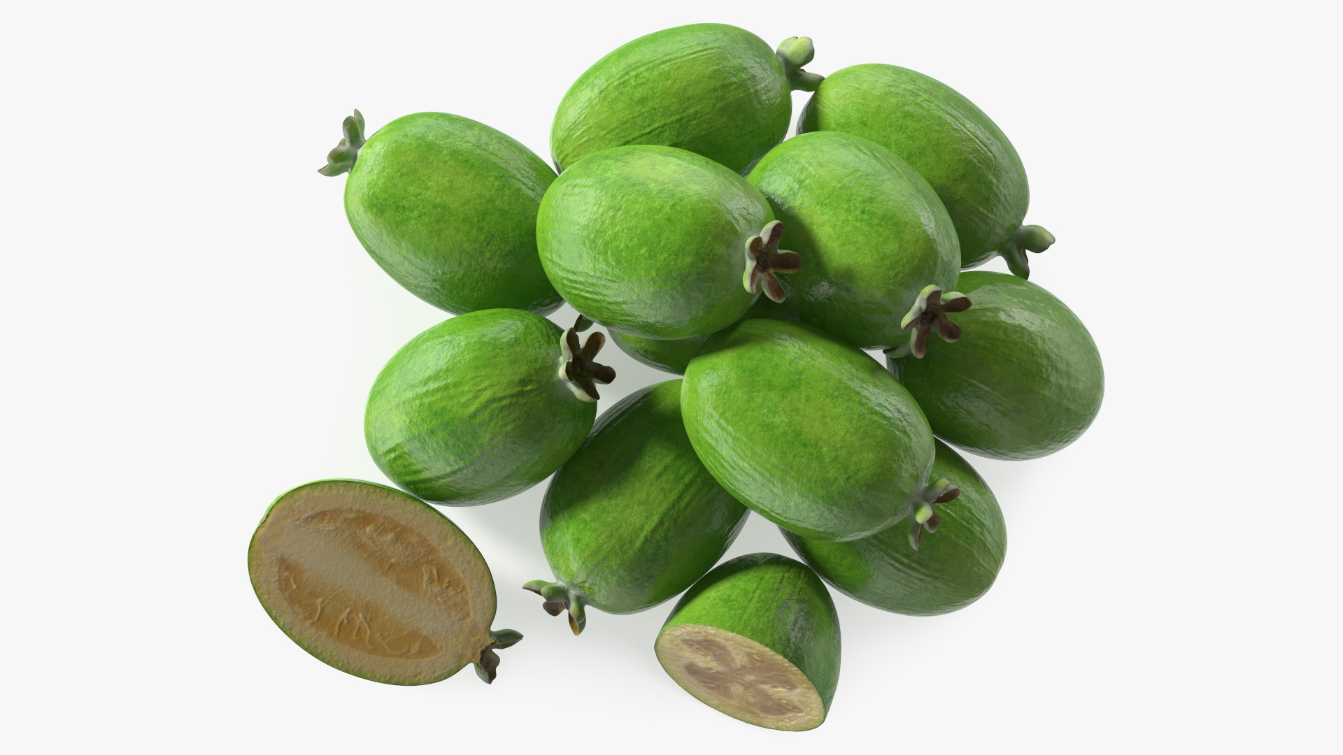 Heap Feijoa Fruit 3D