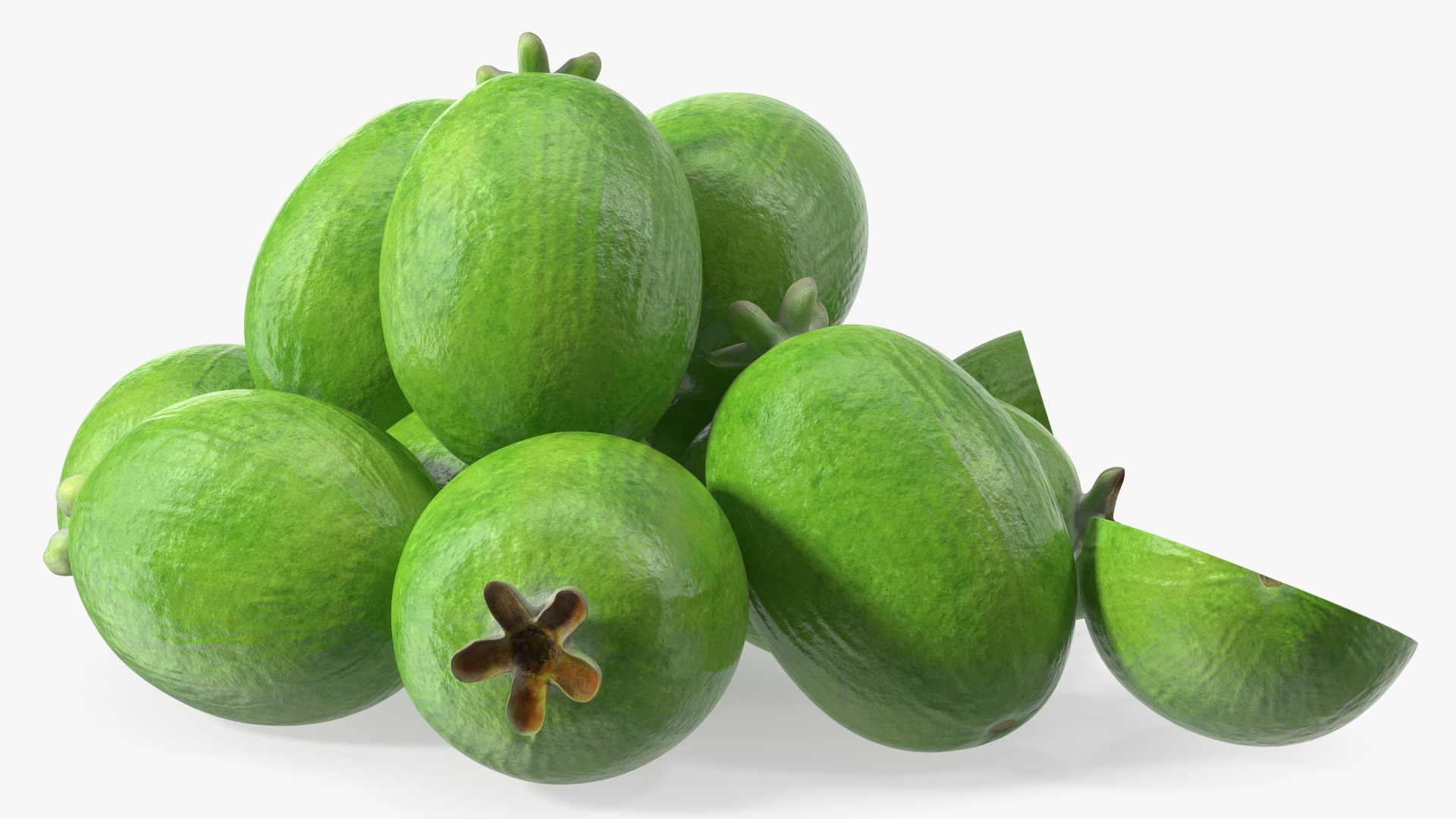 Heap Feijoa Fruit 3D