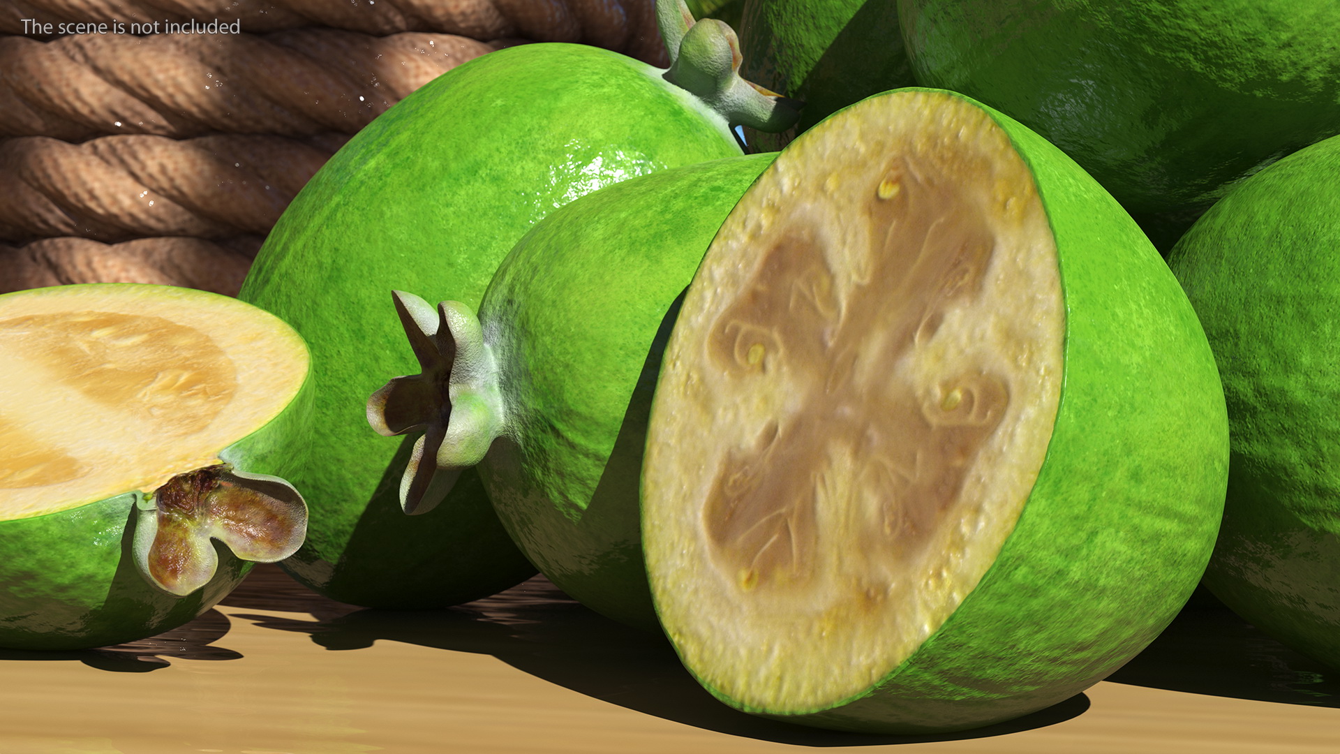 Heap Feijoa Fruit 3D