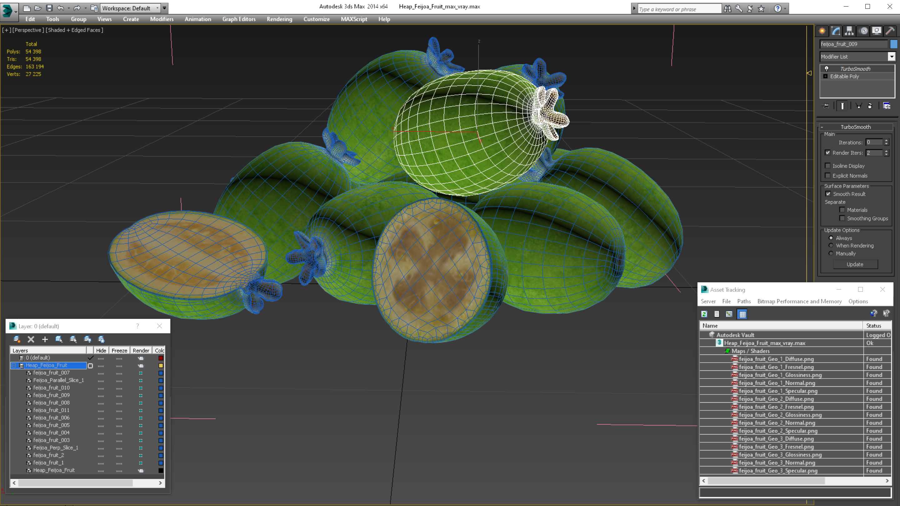 Heap Feijoa Fruit 3D