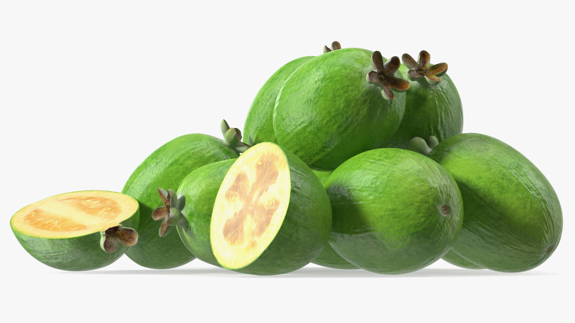 Heap Feijoa Fruit 3D