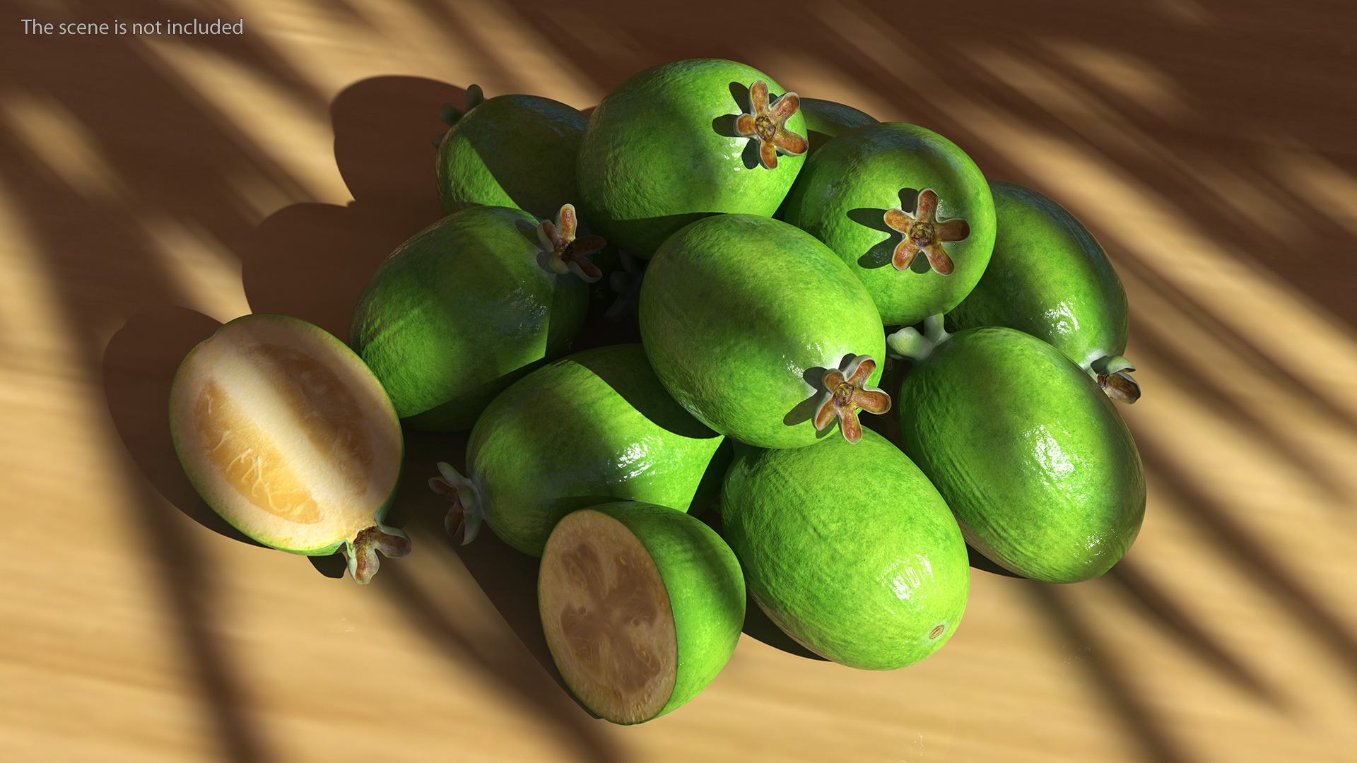 Heap Feijoa Fruit 3D