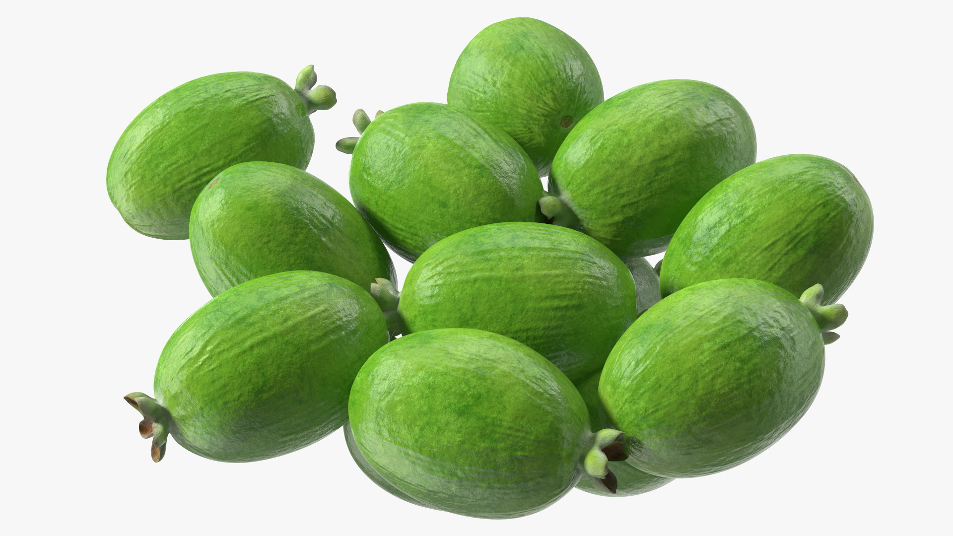 Heap Feijoa Fruit 3D