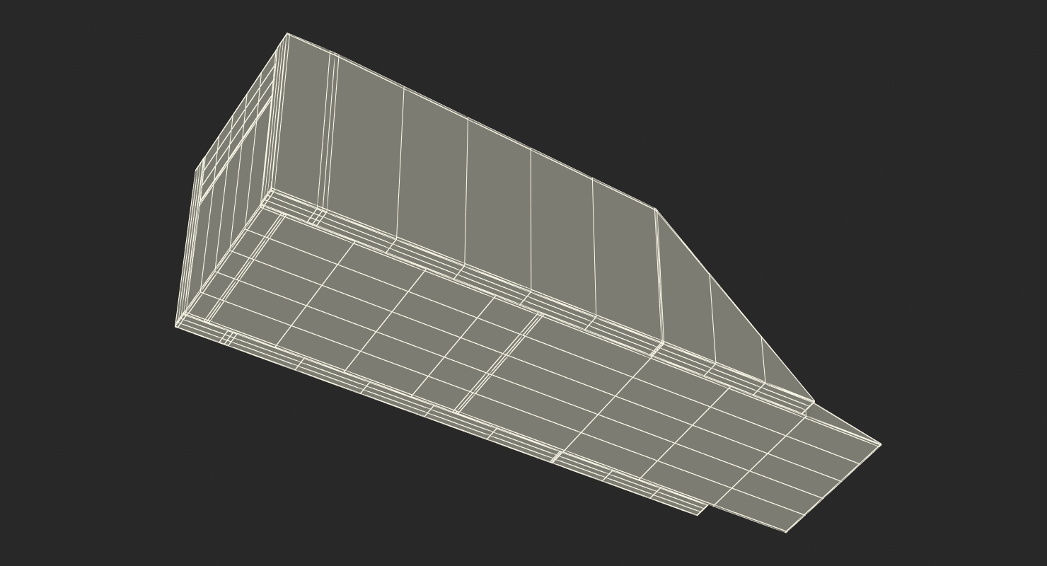3D model 8 Deck Wooden Blackjack Dealer Shoe
