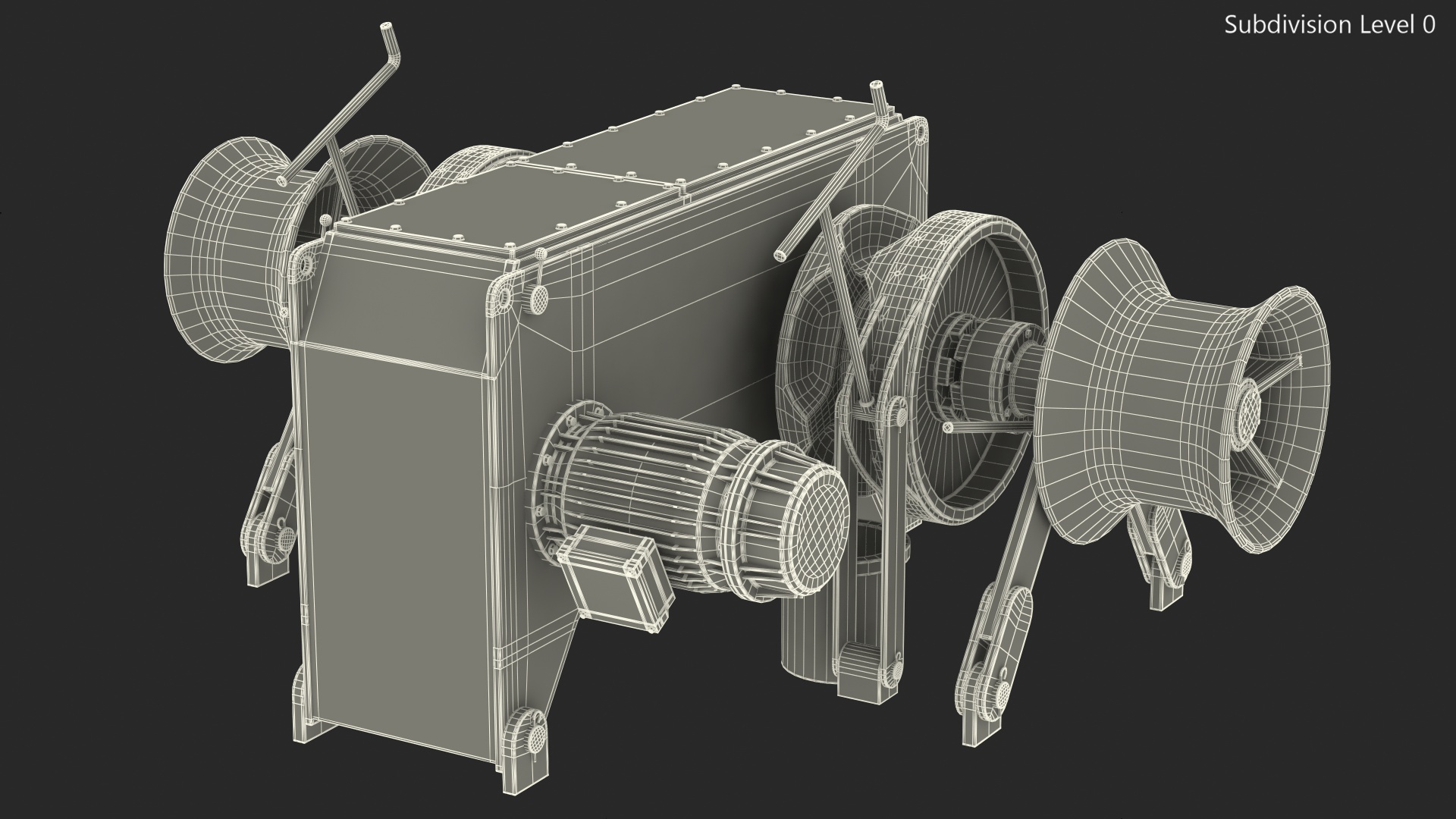 3D model Anchor Windlass Mechanism