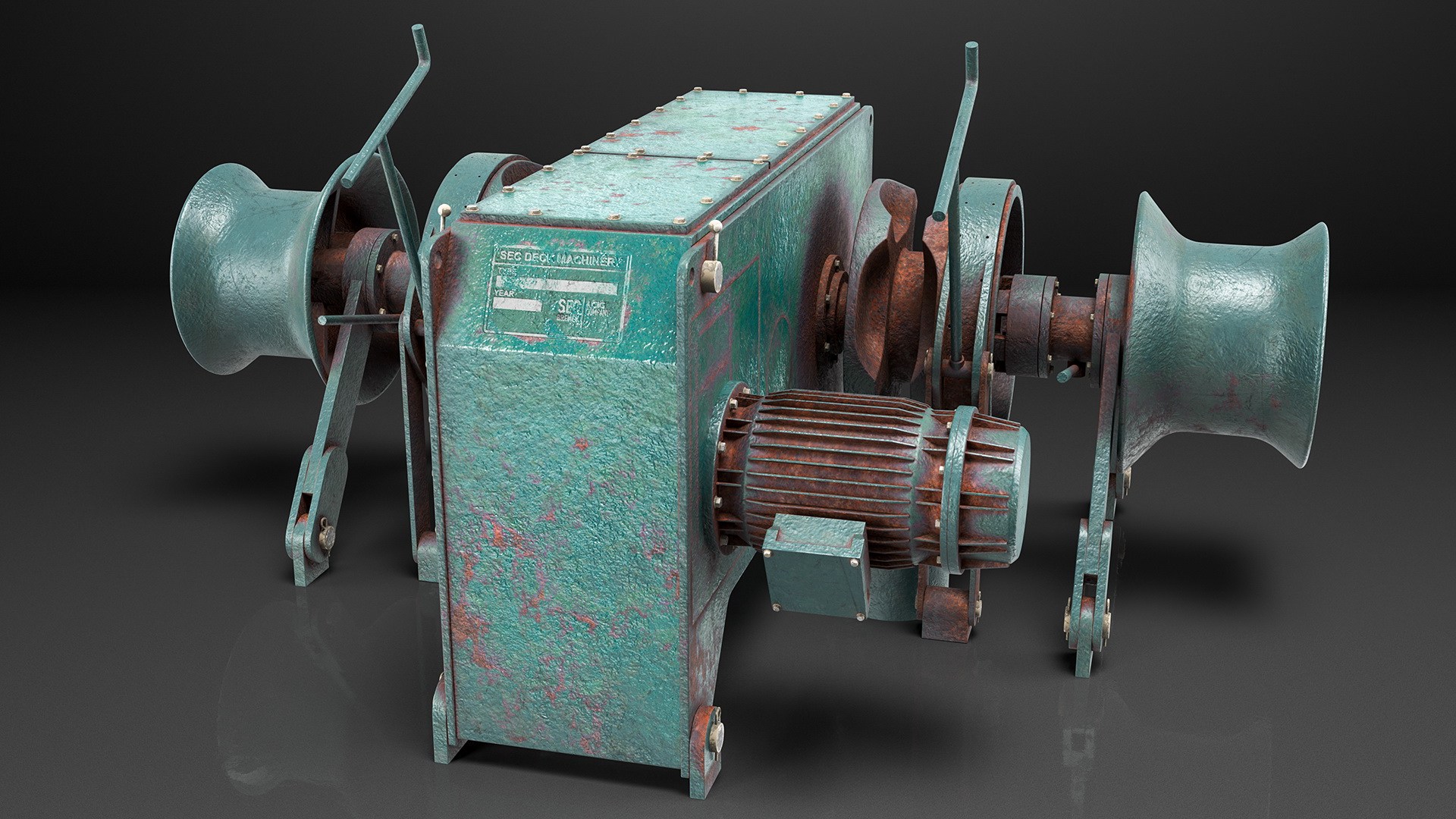3D model Anchor Windlass Mechanism