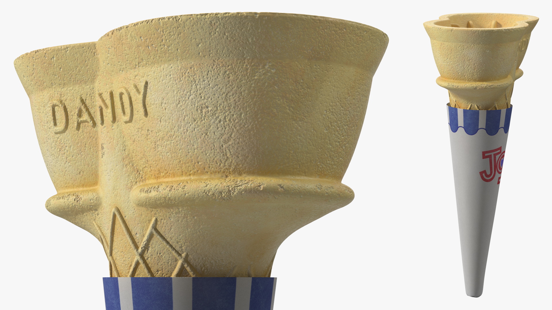 JOY Twin Scoop Cake Cone 3D model