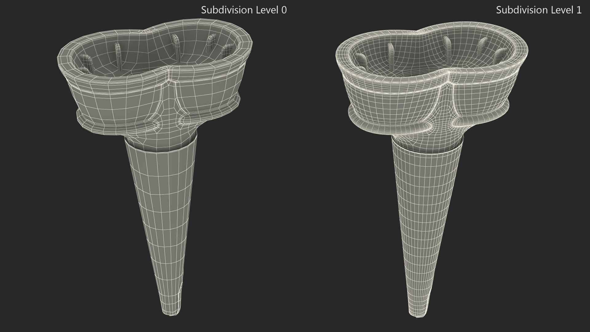 JOY Twin Scoop Cake Cone 3D model