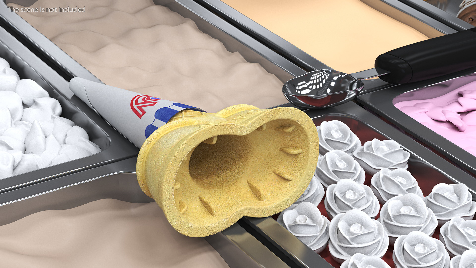 JOY Twin Scoop Cake Cone 3D model