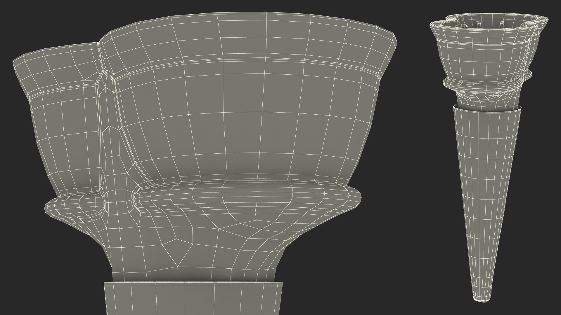 JOY Twin Scoop Cake Cone 3D model