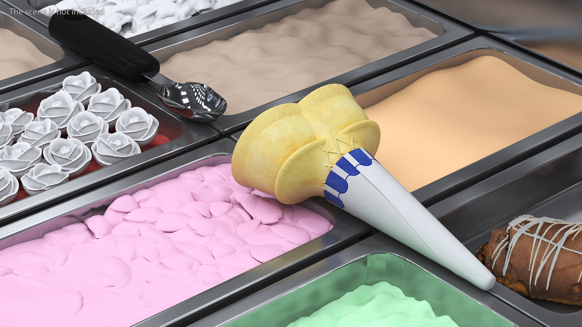 JOY Twin Scoop Cake Cone 3D model