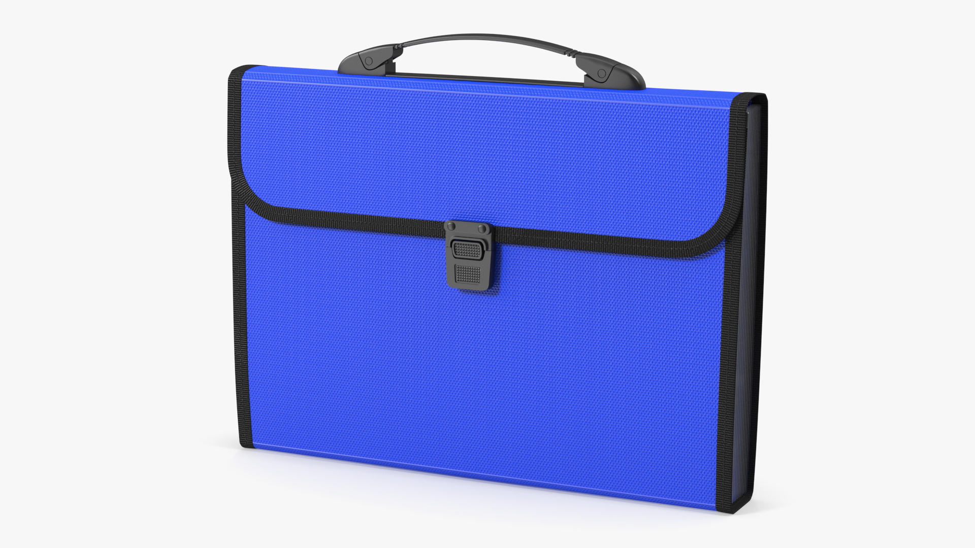 Plastic Expanding File Folder Blue 3D model