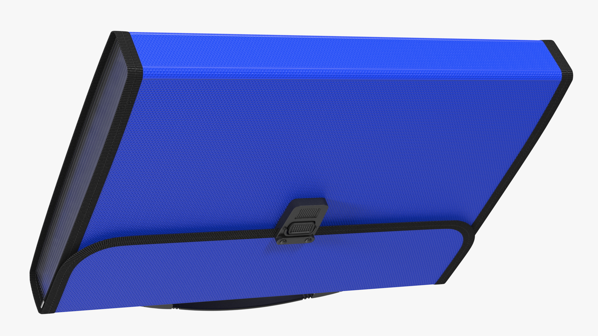 Plastic Expanding File Folder Blue 3D model
