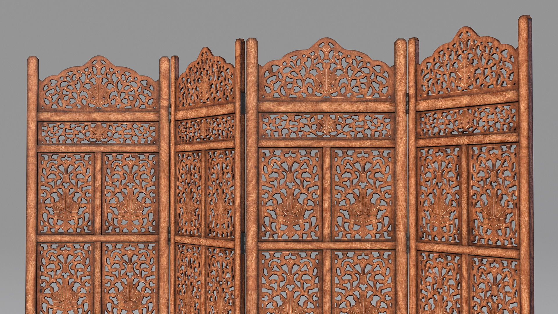 3D model Freestanding Folding Room Screen Divider