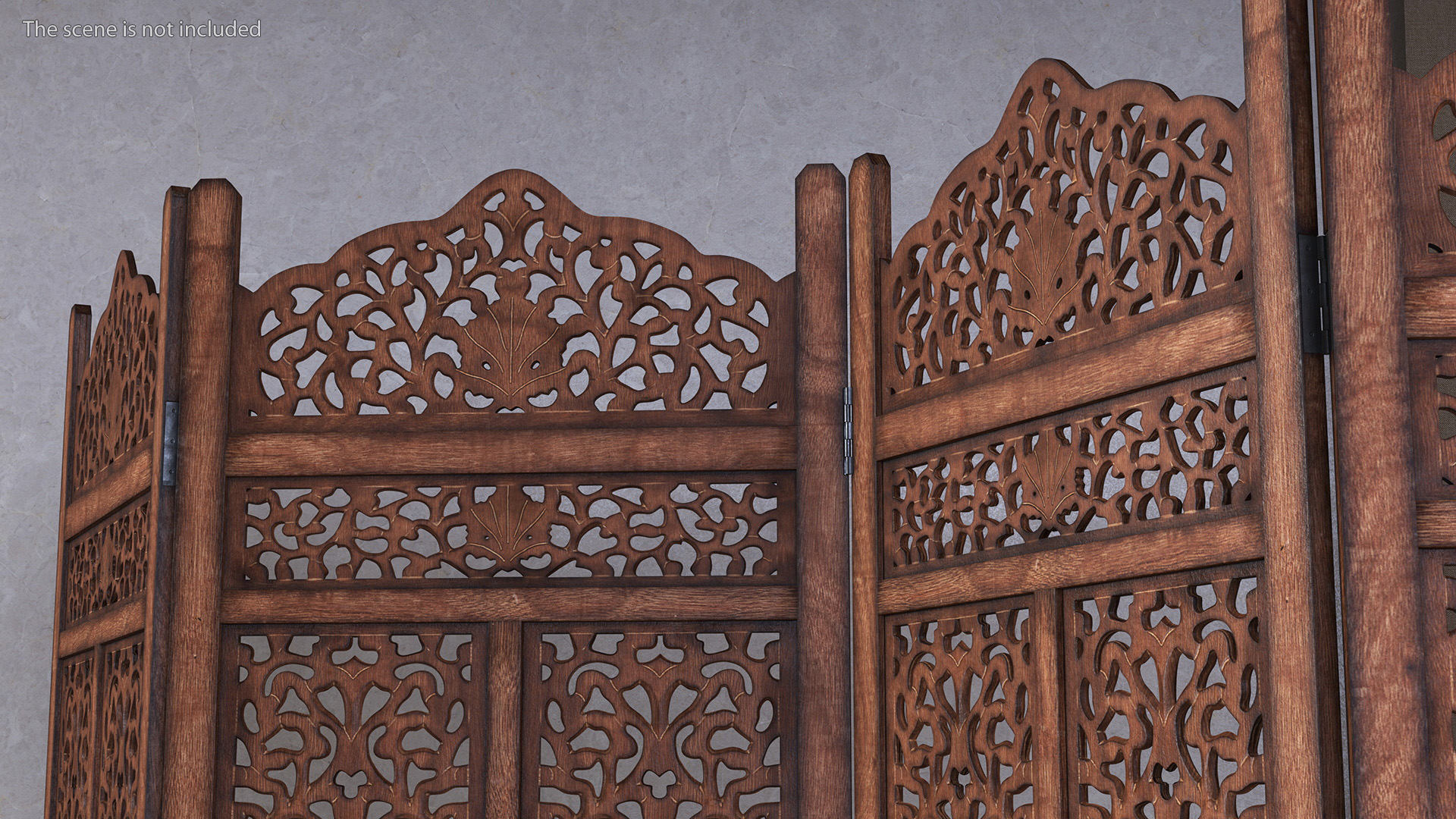 3D model Freestanding Folding Room Screen Divider