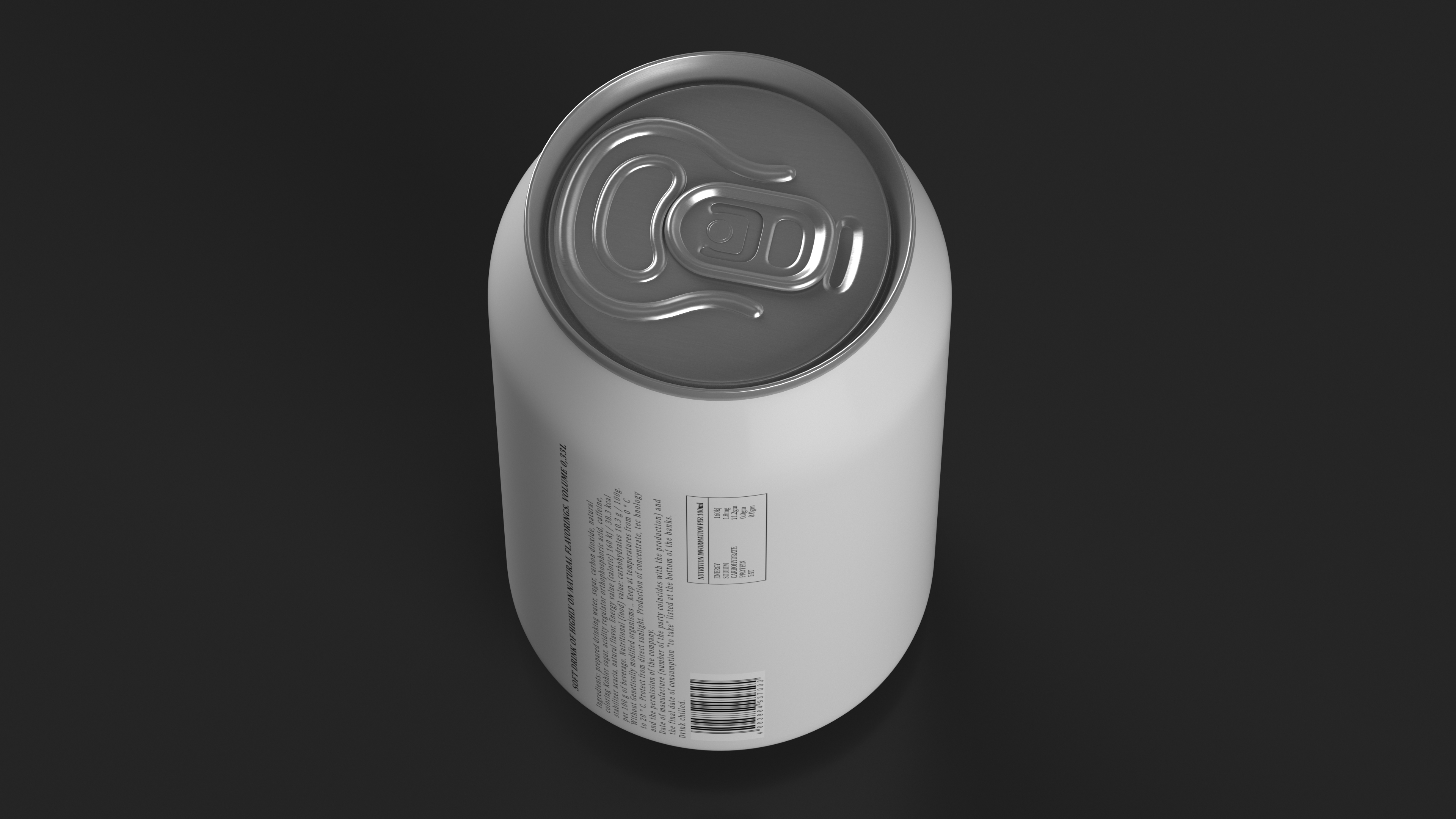 3D Dr Pepper Zero Soda Can model