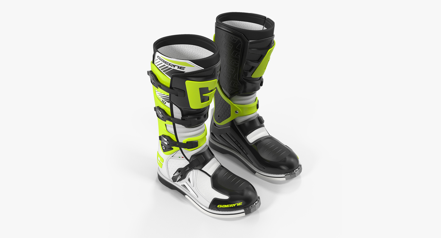 3D Gaerne SG10 Boots Black White Yellow