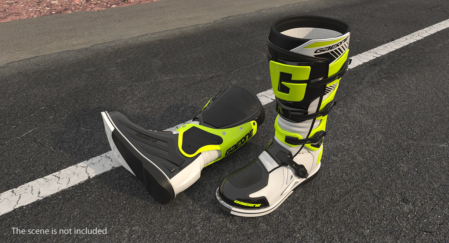 3D Gaerne SG10 Boots Black White Yellow