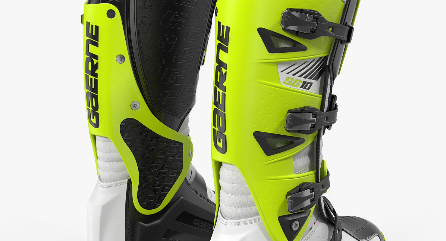 3D Gaerne SG10 Boots Black White Yellow