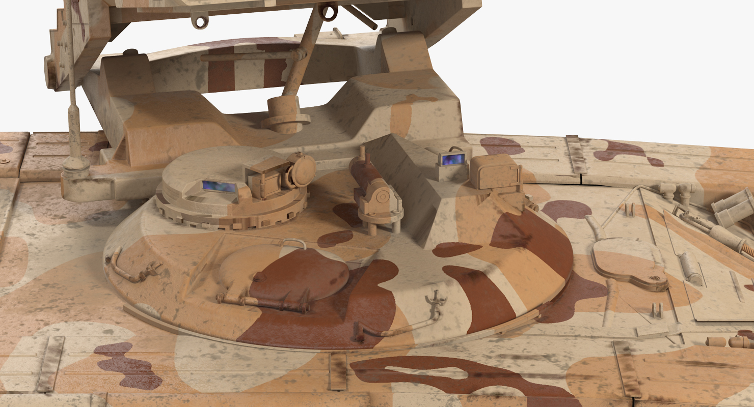 Heavy Fire Throwing TOS 1A System Desert Rigged 3D