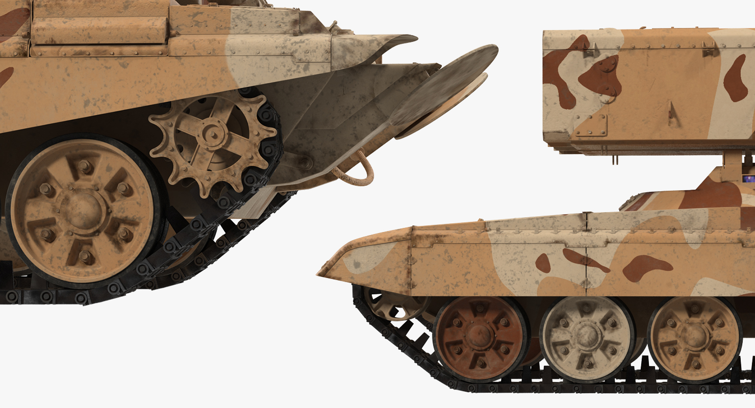 Heavy Fire Throwing TOS 1A System Desert Rigged 3D