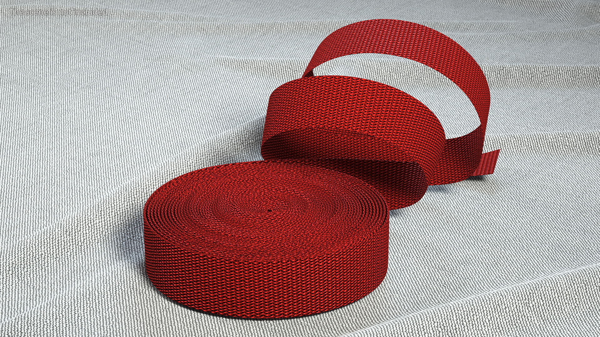 3D model Heavy Duty Belt Strap Red
