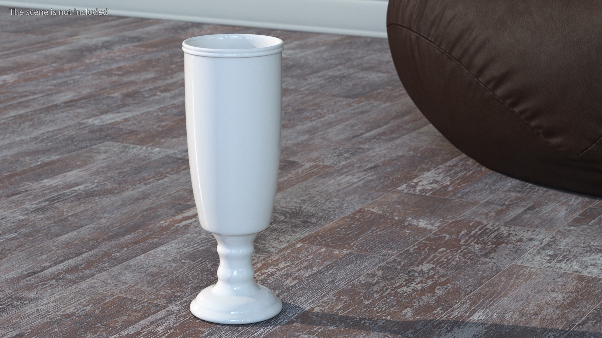 White Porcelain Flower Vase 3D