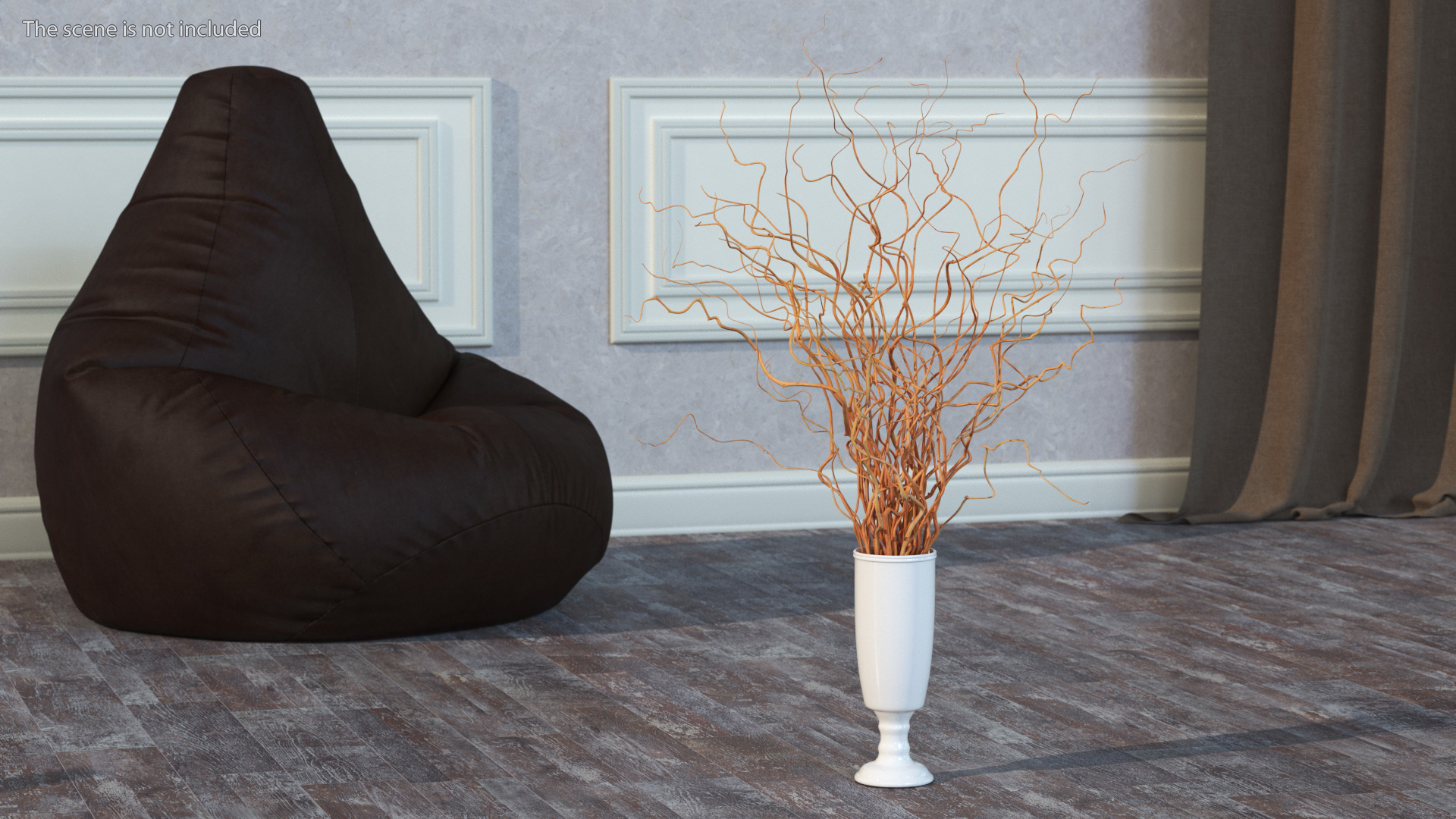 White Porcelain Flower Vase 3D