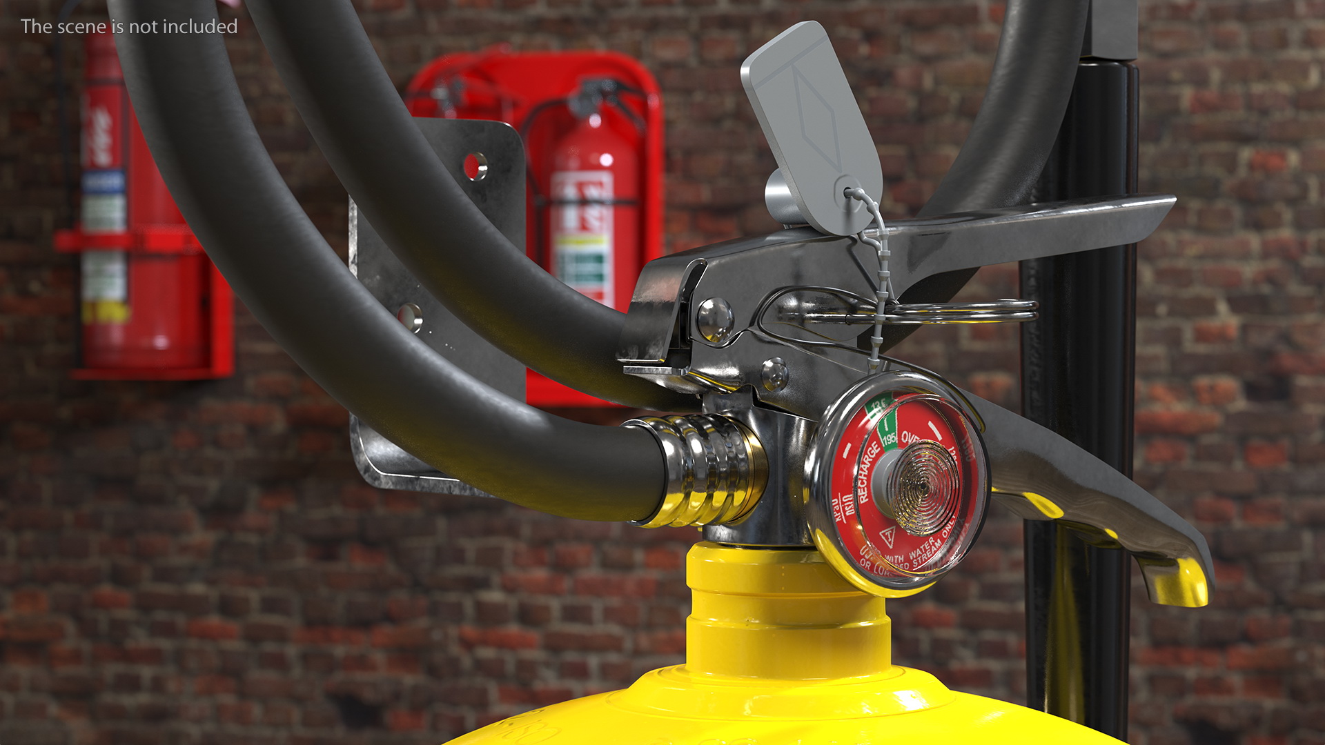 Class D Copper Powder Fire Extinguisher 3D model
