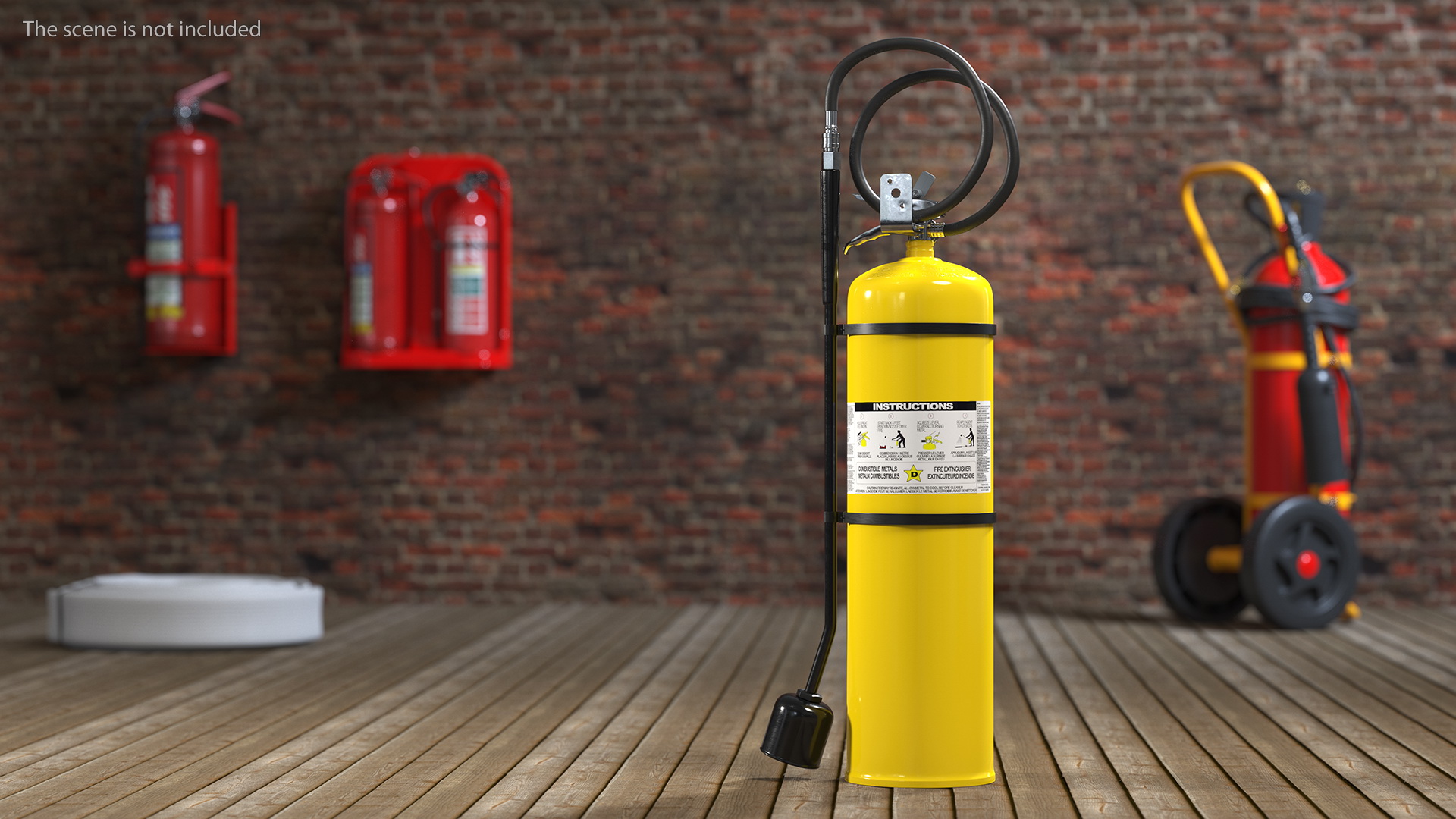 Class D Copper Powder Fire Extinguisher 3D model
